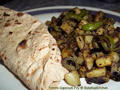 Potato Capsicum Fry