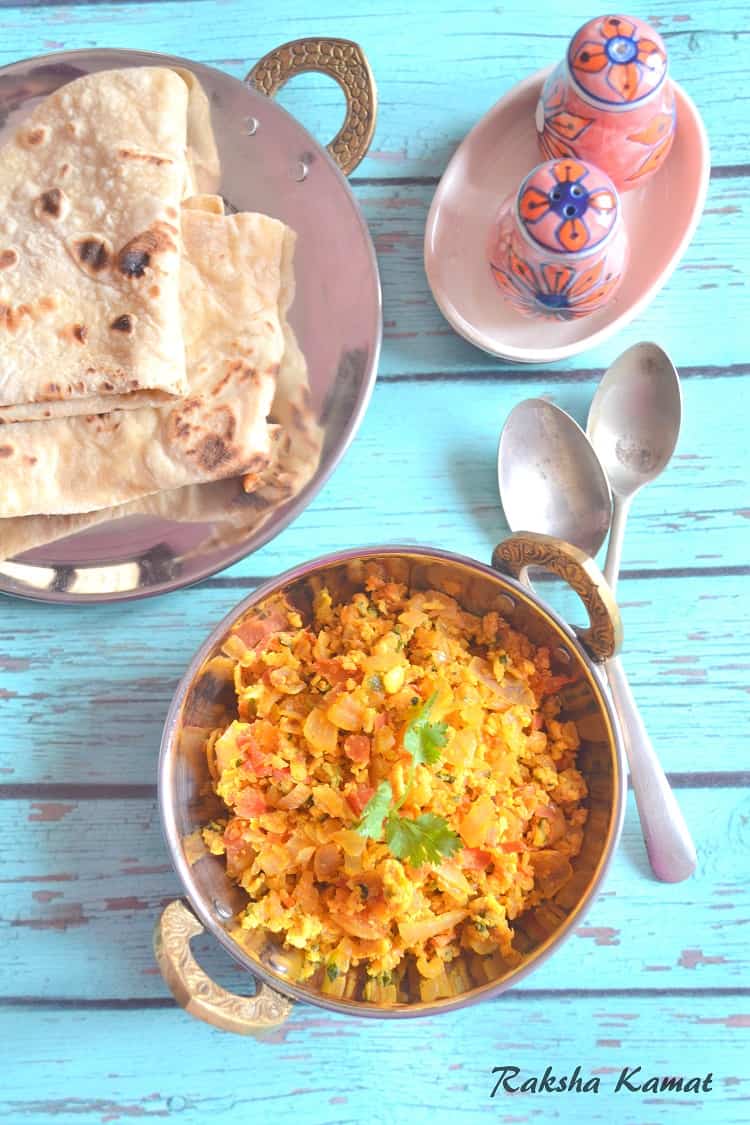 Egg Bhurji | Indian Style Scrambled Egg - Raksha's Kitchen