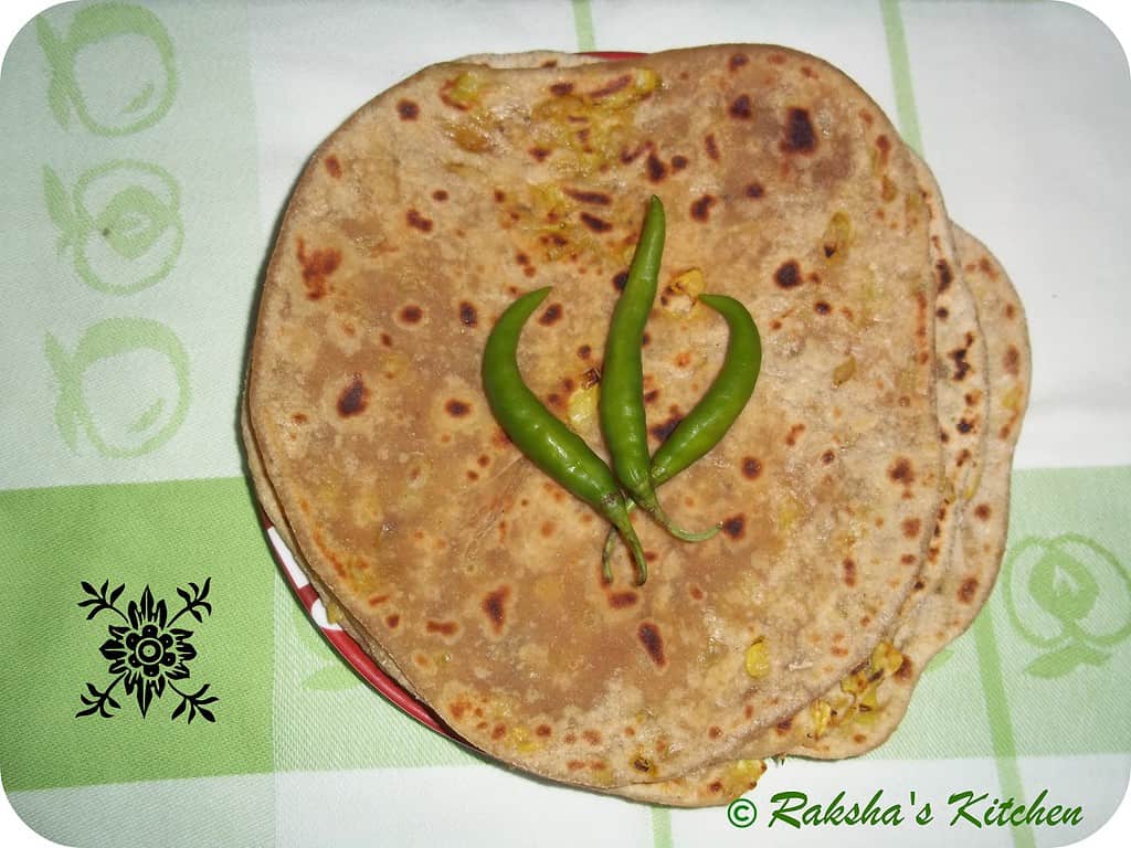 cabbage paratha