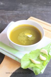 Palak Soup or spinach soup