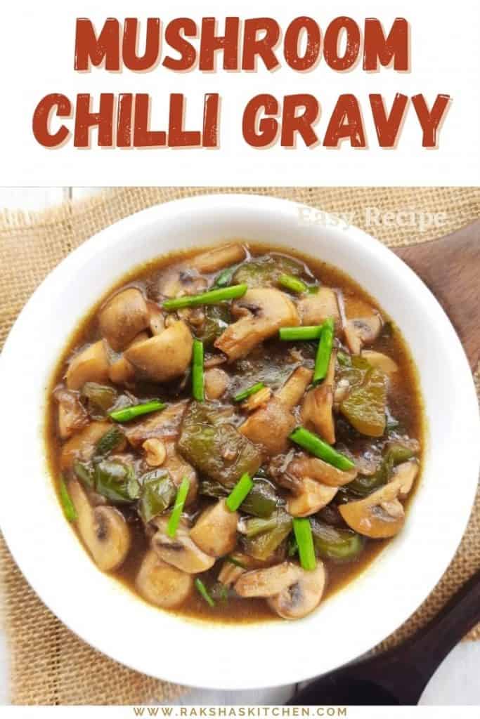 Mushroom chili gravy