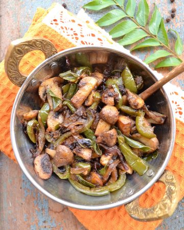 Mushroom Pepper Fry