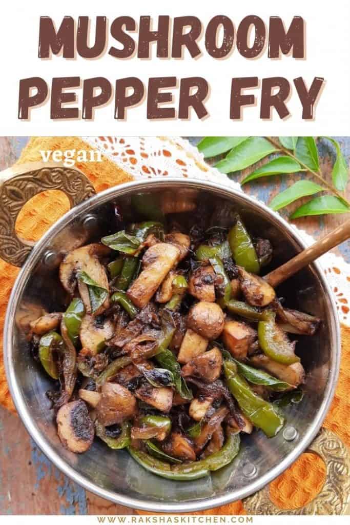 Pepper mushroom fry