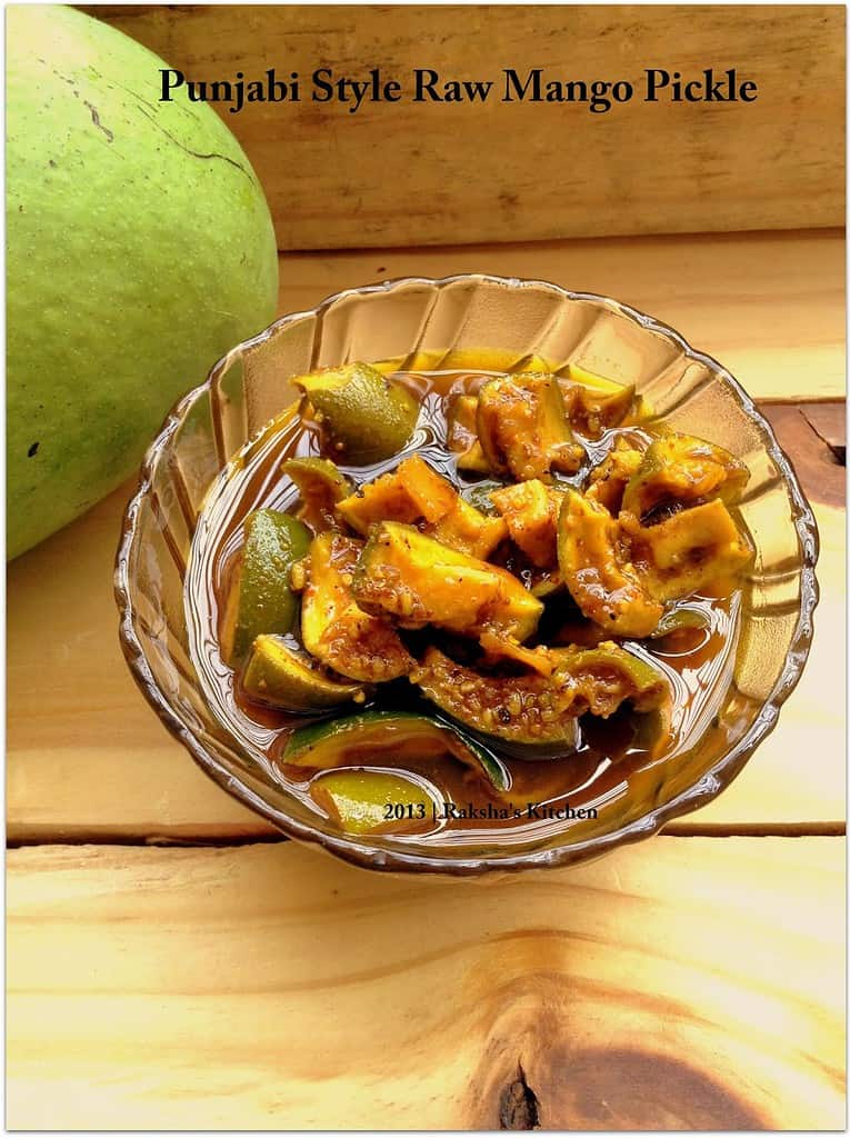 Punjabi Style Raw Mango Pickle