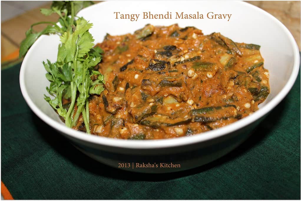 Tangy Bhendi Masala Gravy