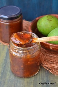 Goan sweet sour and spicy raw mango pickle