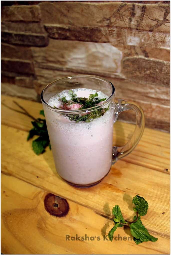 Rose Mint Lassi