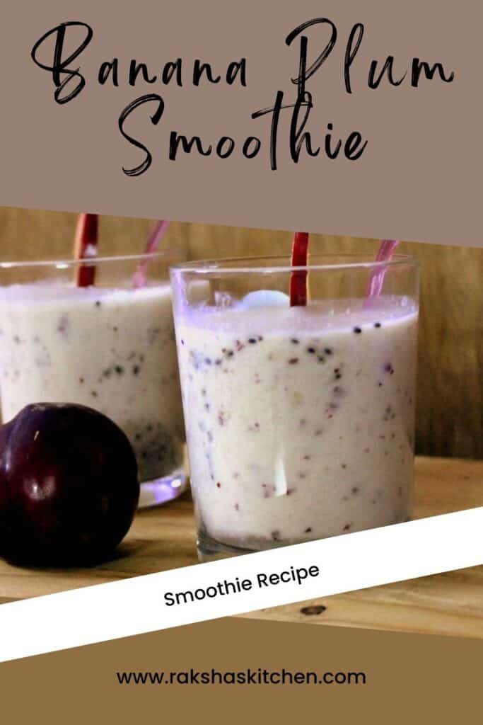 banana plum smoothie pin