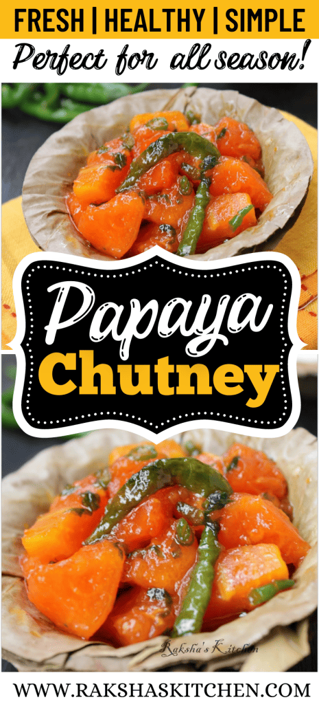 papaya chutney pin