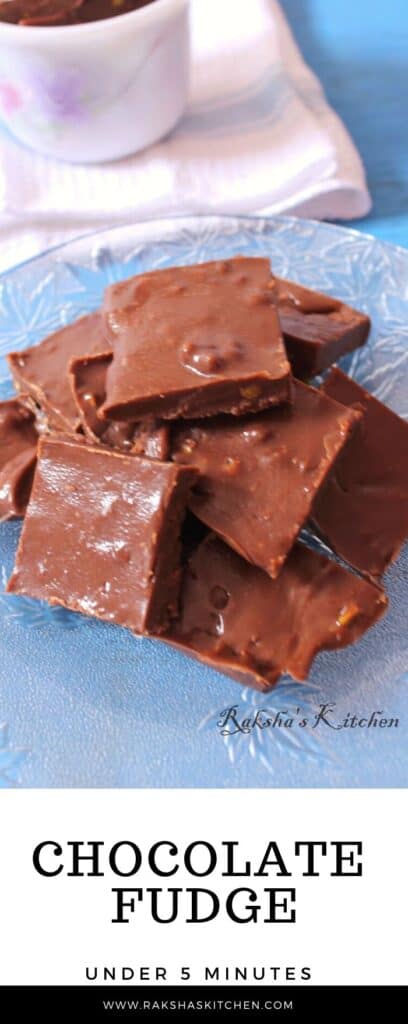 5 minute chocolate fudge