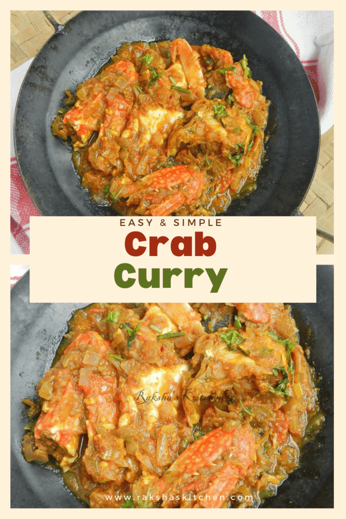 Easy Crab Curry - Raksha's Kitchen