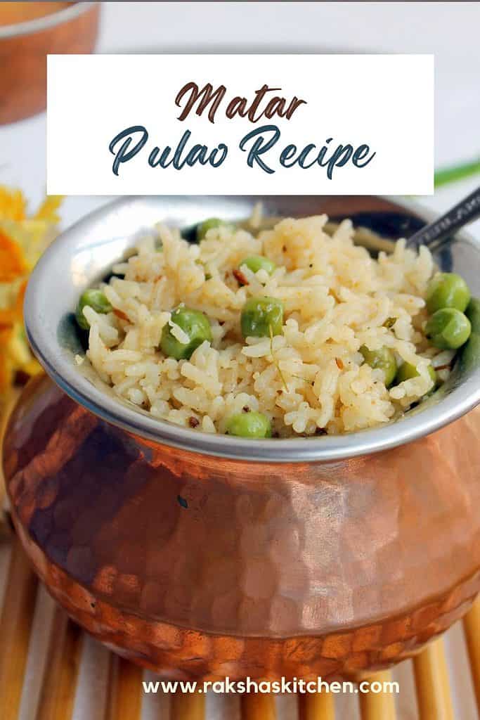 no onion no garlic peas pulao