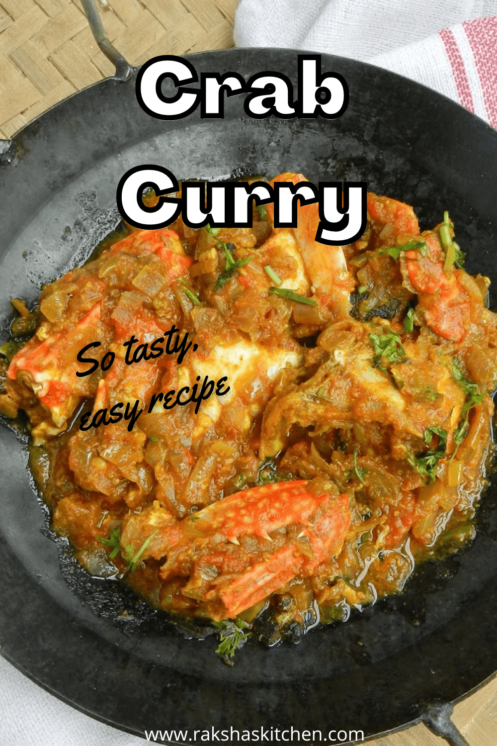 Easy Crab Curry - Raksha's Kitchen