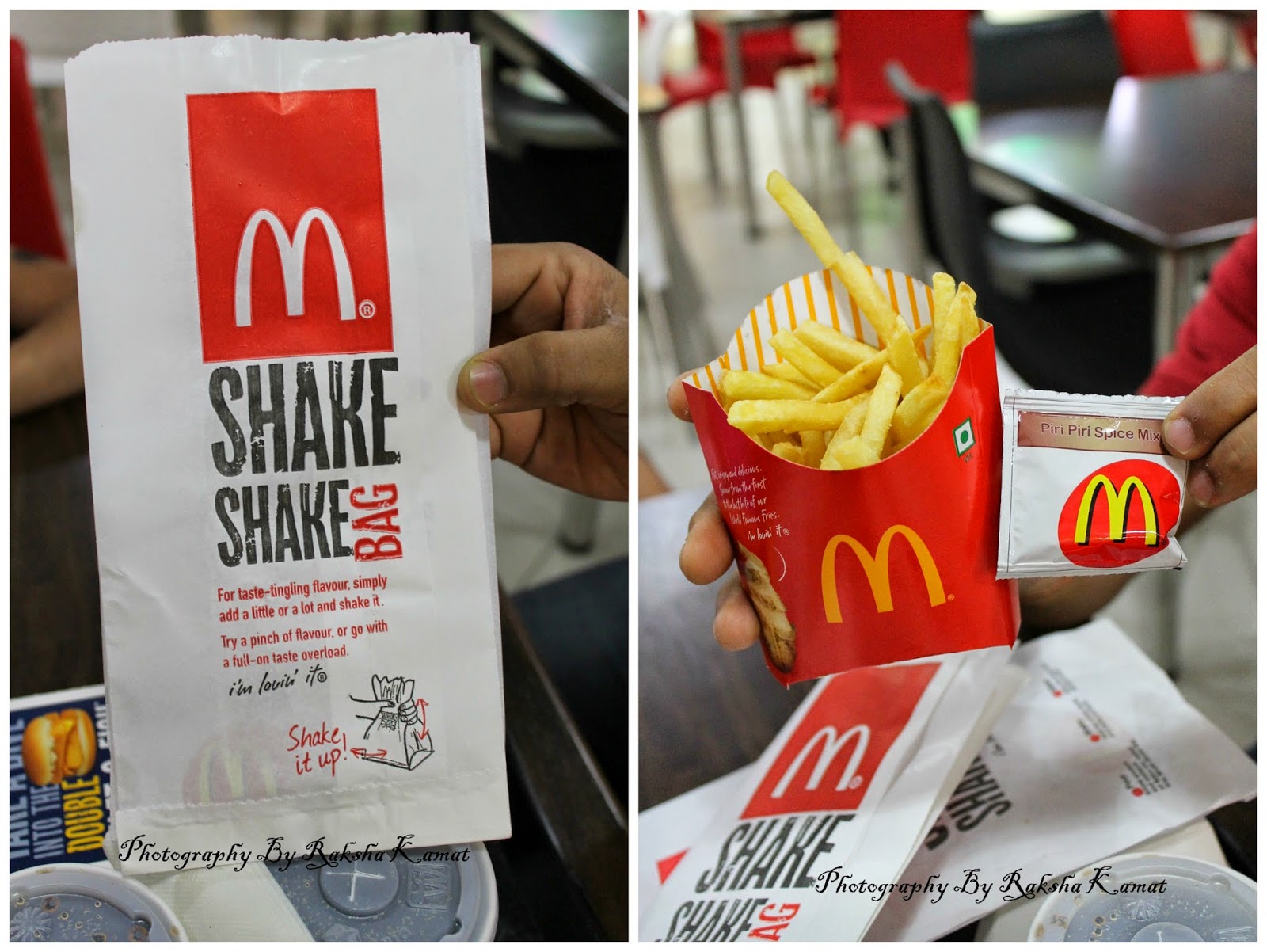 Regular fries, peri-peri spice mix, and paper bag to mix it in - Picture of  McDonald's, Muzaffarnagar - Tripadvisor