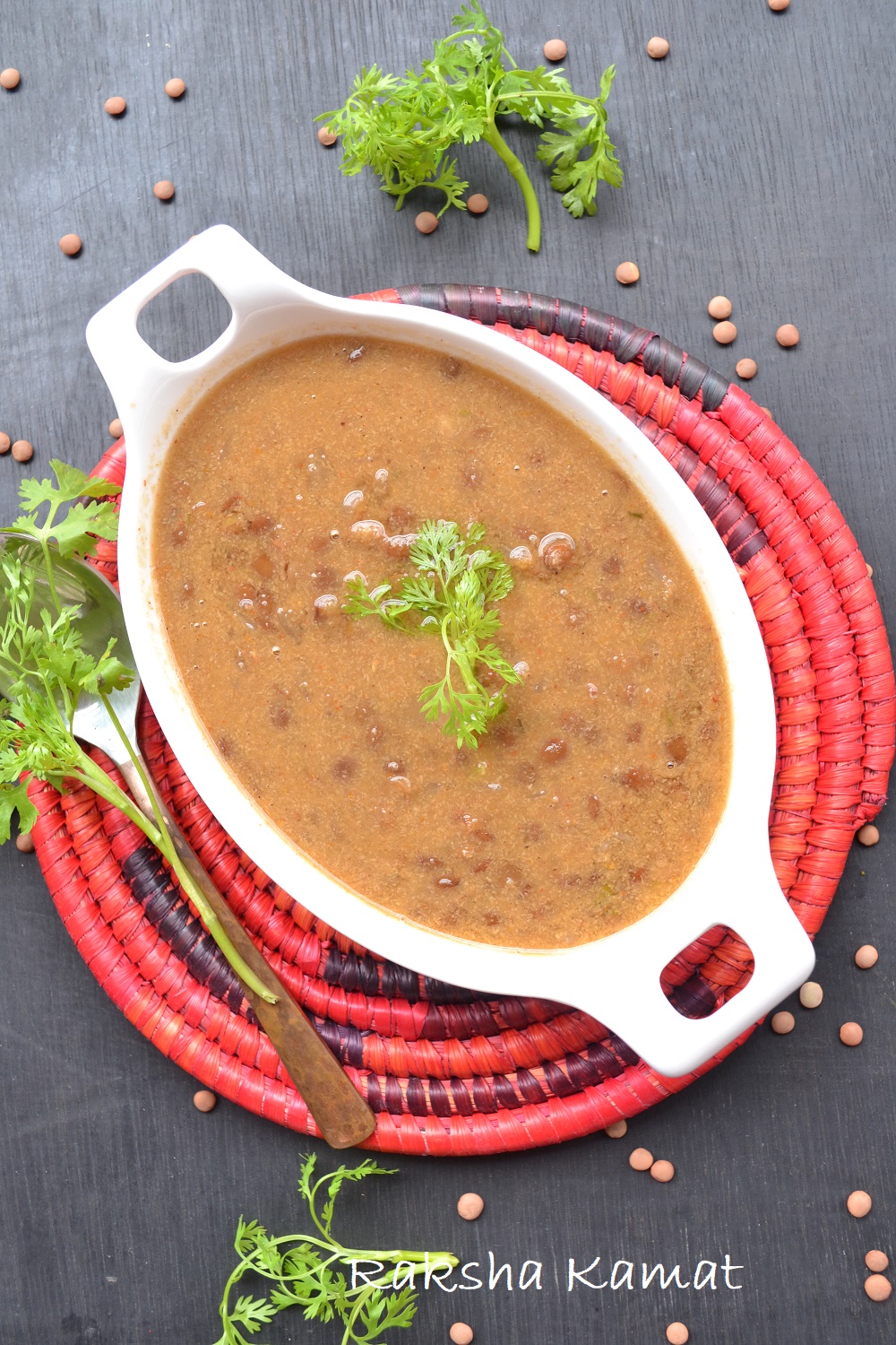 Masoor Tonak | Whole Brown Lentils Curry - Raksha's Kitchen