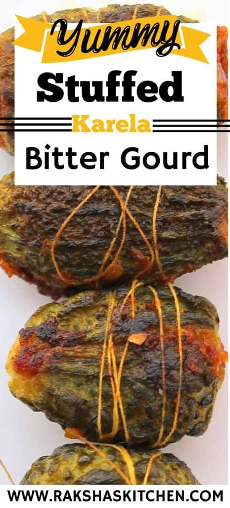 yummy bitter gourd stuffed North Indian style