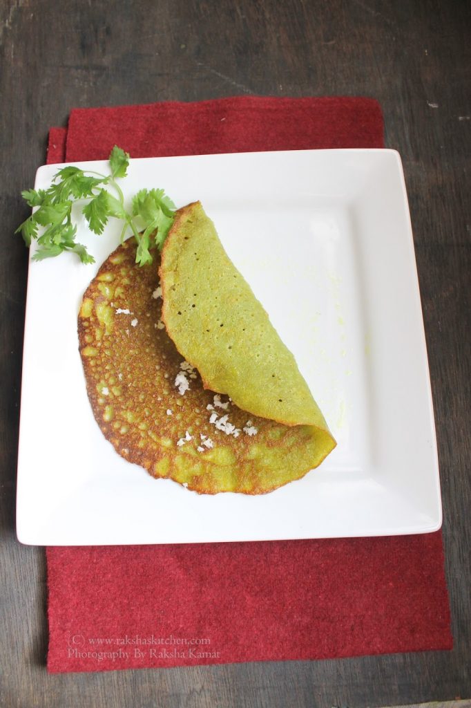 Dill leaves dosa