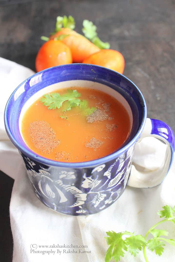 Carrot tomato soup