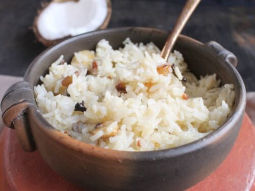 sweet coconut rice in rice cooker