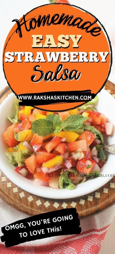 easy homemade strawberry salsa