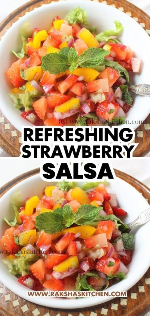 refreshing strawberry salsa