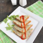 Sesame potato toast