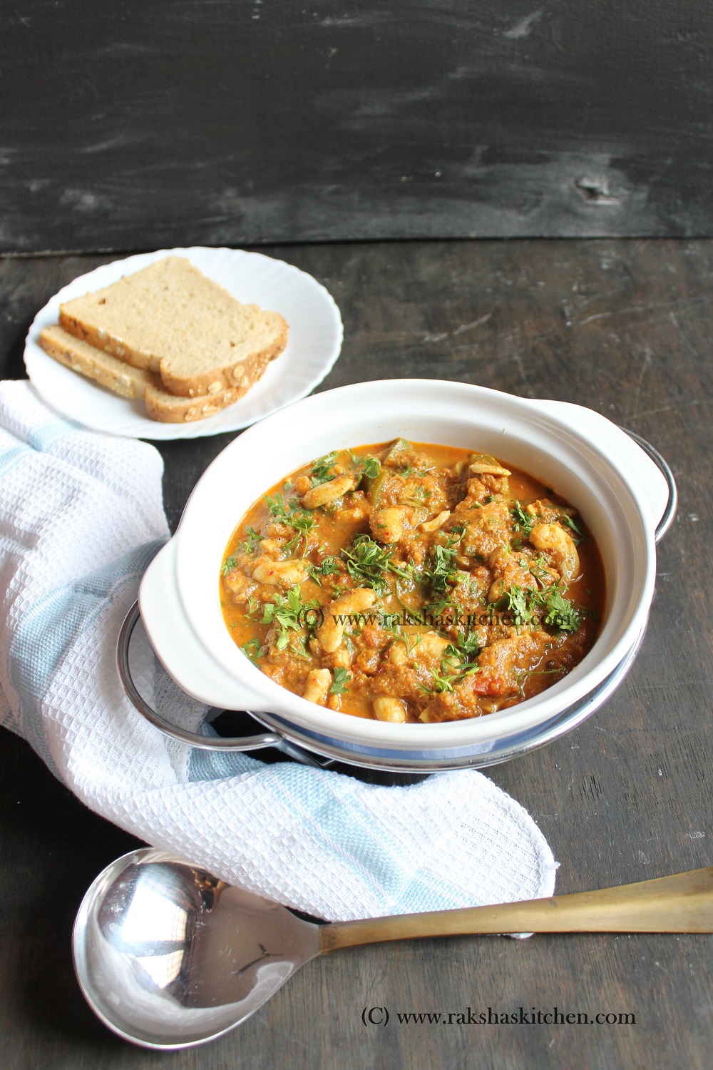 Goan Cashew Curry | Kaju Tonak | Cashew Masala - Raksha's Kitchen