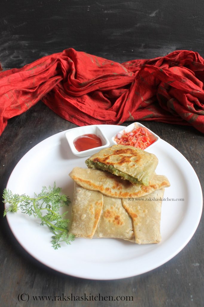 Broccoli aloo lifafa paratha