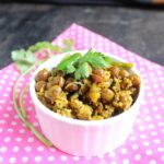 sprouted black chickpea stir fry