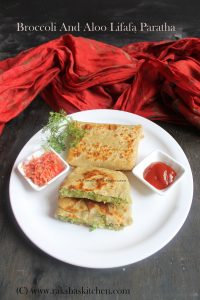 Broccoli aloo lifafa paratha