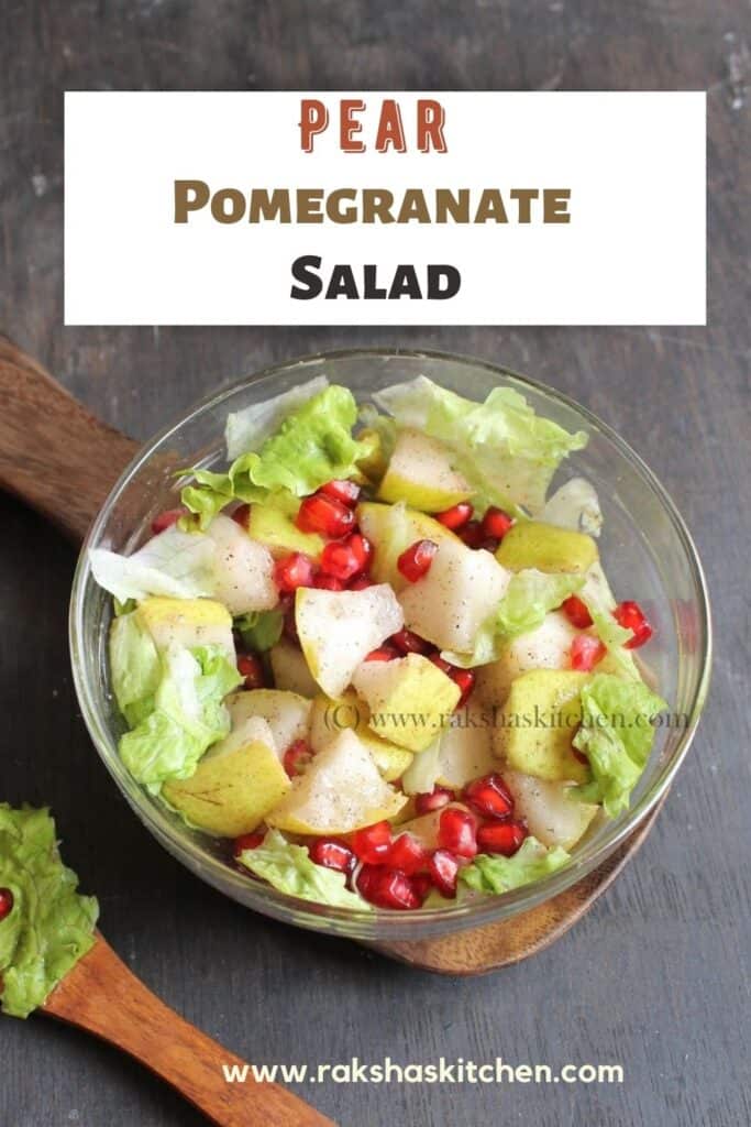 pear pomegranate salad