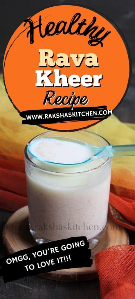 healthy rava kheer