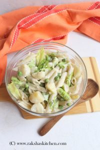 Pasta salad with potato