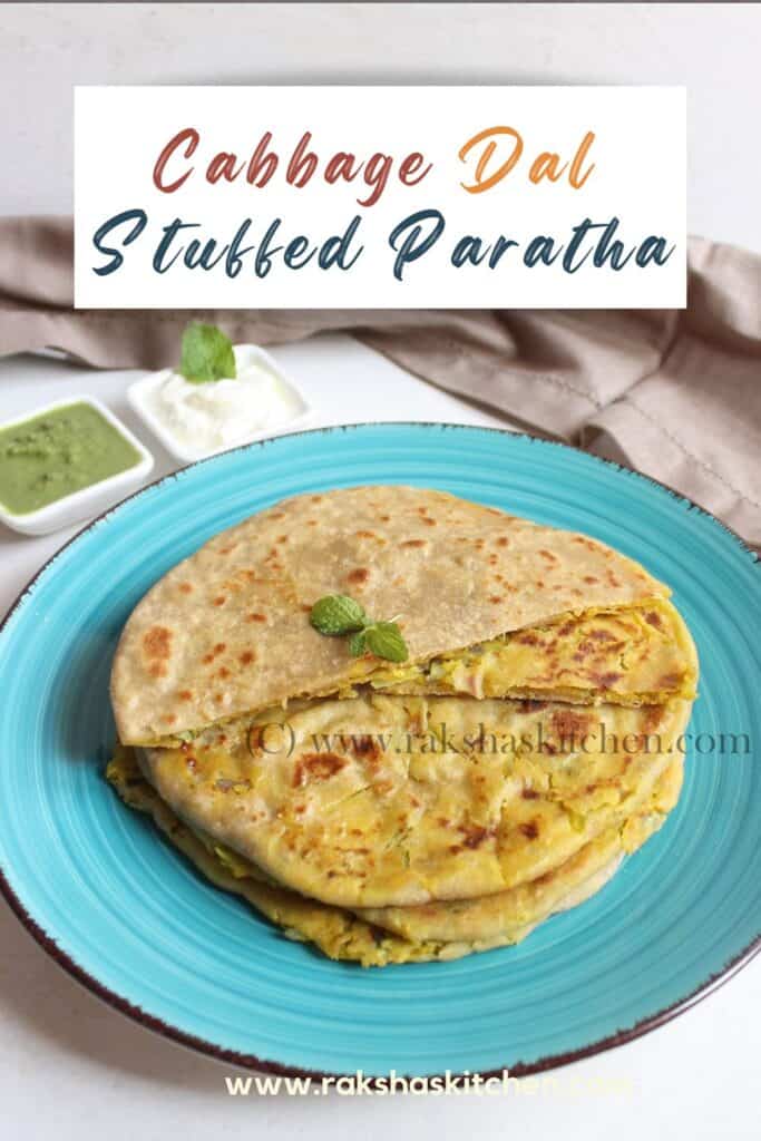 stuffed cabbage dal paratha