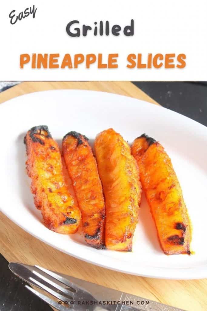 Easy grilled pineapple slices