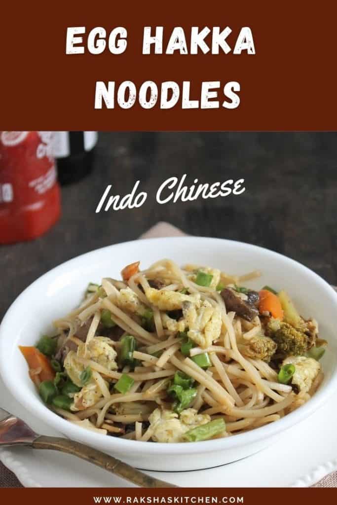 Egg Hakka noodles recipe