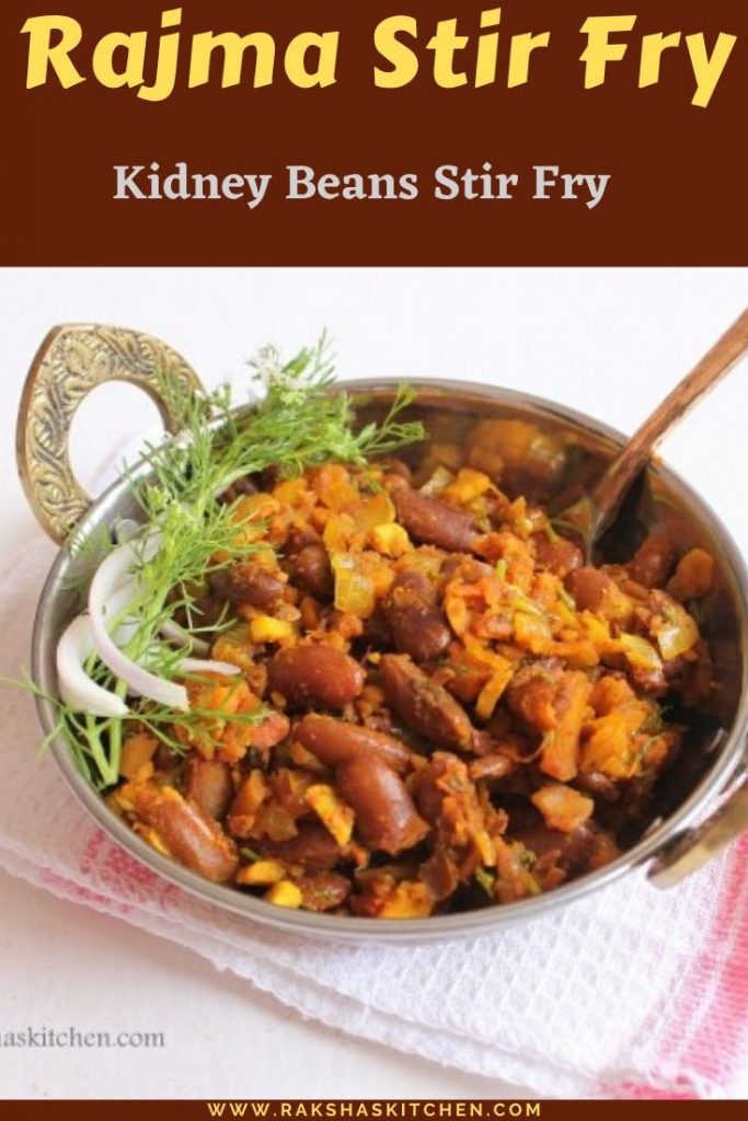 Rajma Stir fry recipe