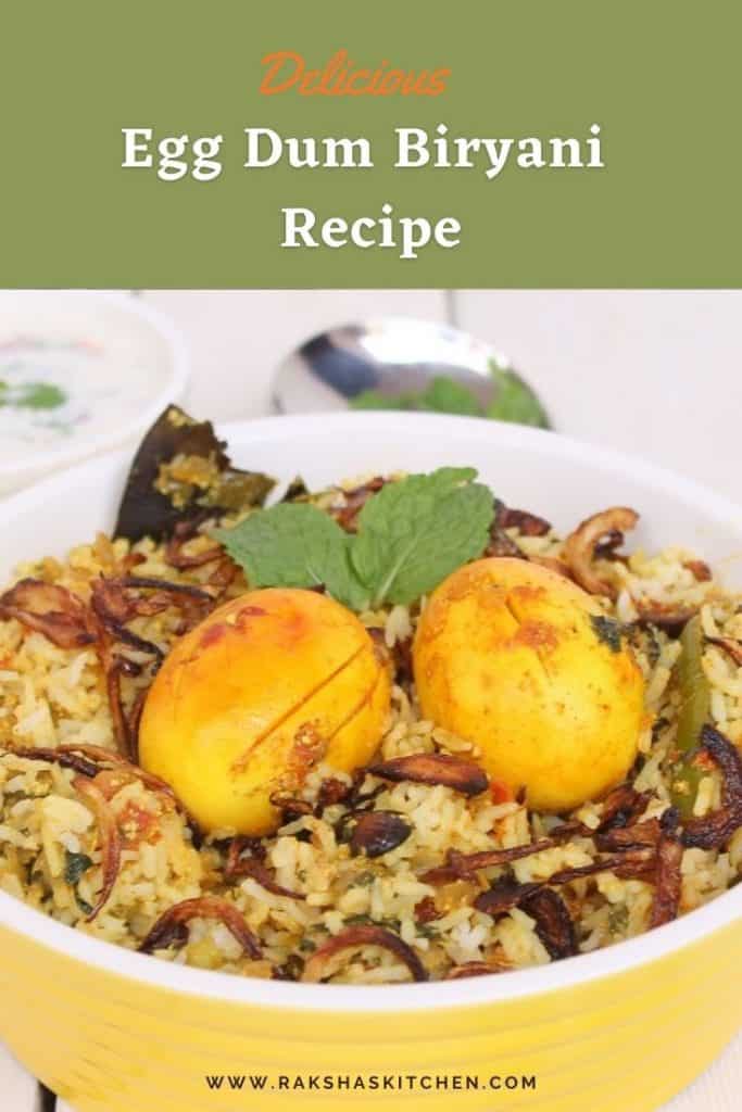 Egg dum biryani recipe