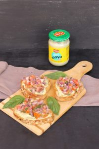 Bruschetta With Tomato and Onion