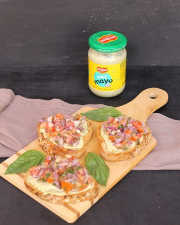 Bruschetta With Tomato and Onion