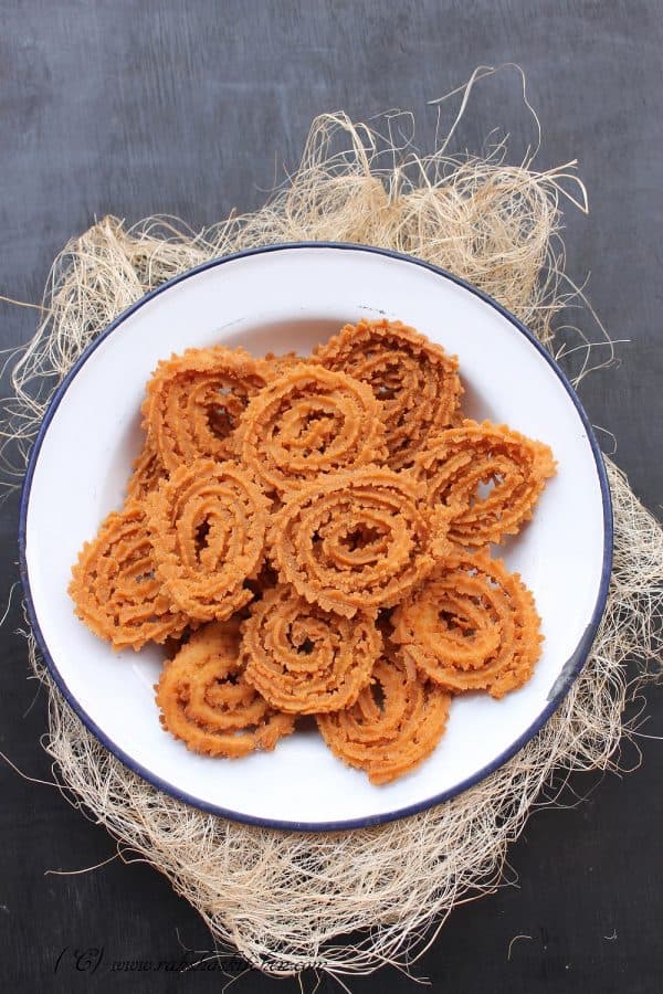 Rice Flour Chakri Or Murukku Recipe - Raksha's Kitchen