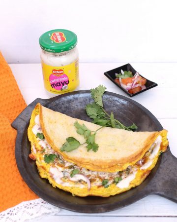 Egg Dosa With Mayo