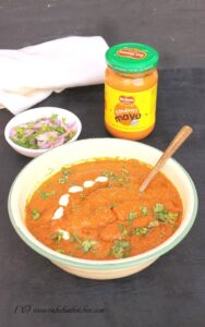 butter chicken with tandoori mayo