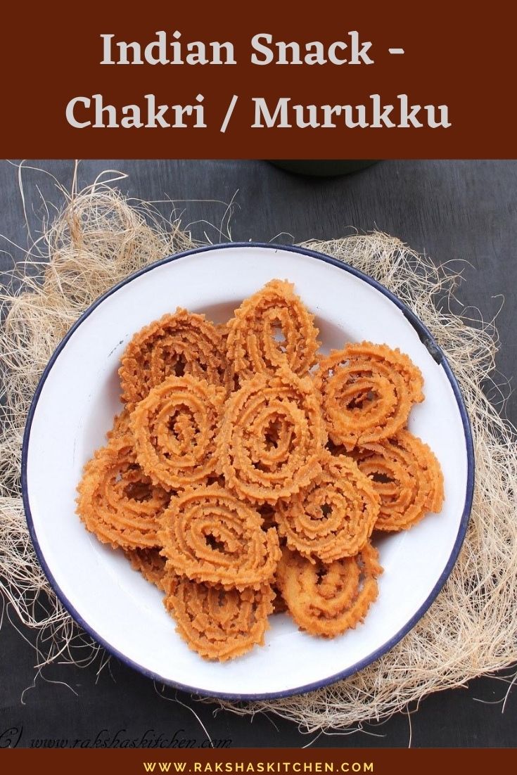 Rice Flour Chakri Or Murukku Recipe - Raksha's Kitchen