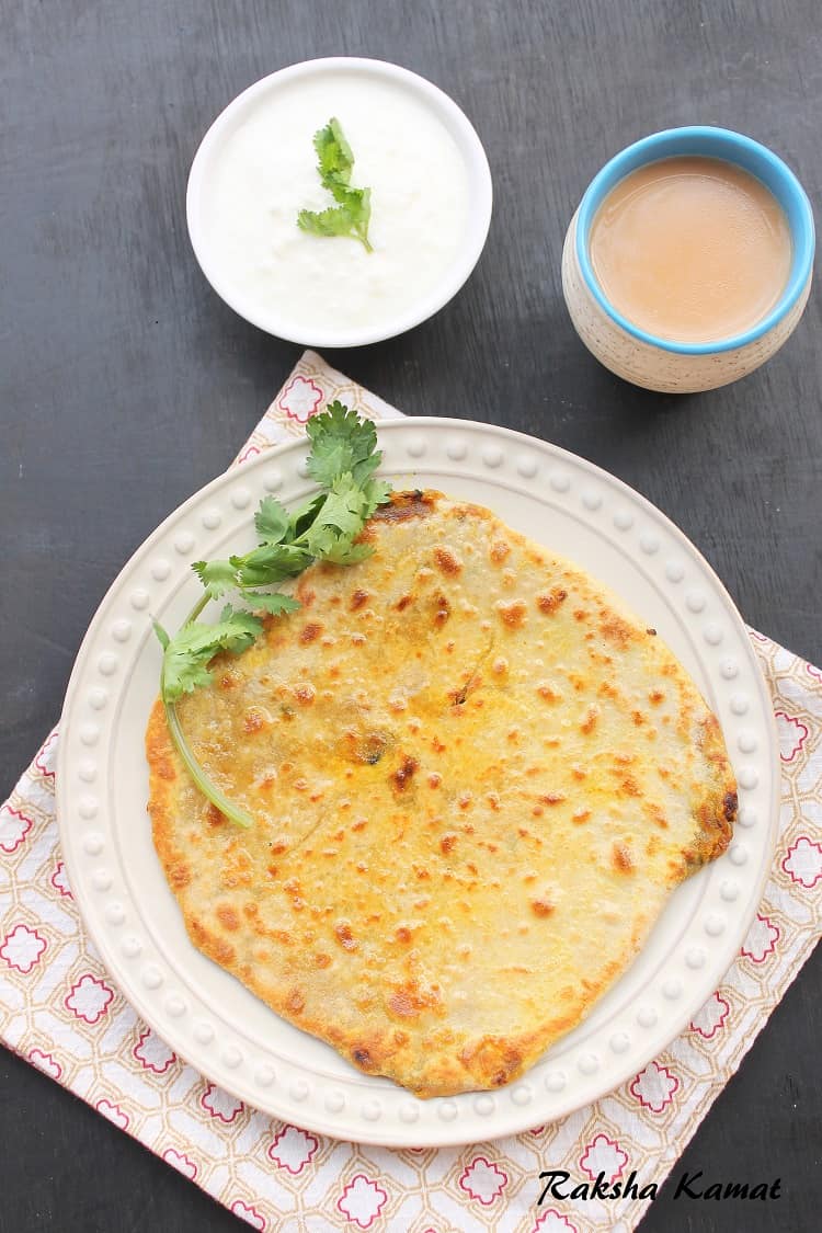 Stuffed Radish Paratha (Mooli Paratha) - Raksha's Kitchen