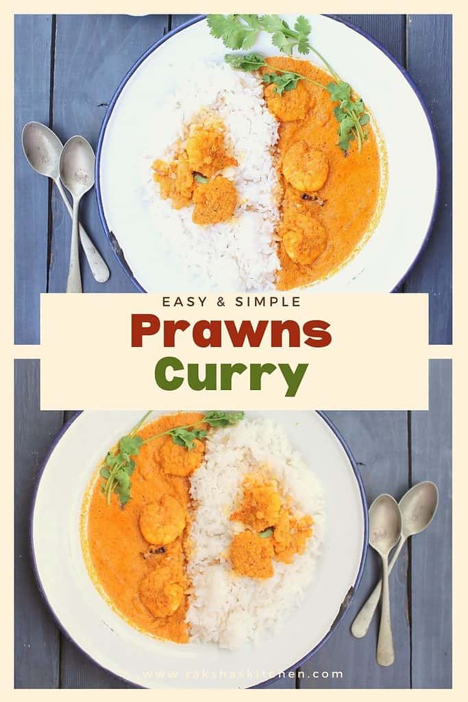 simple curry with prawns