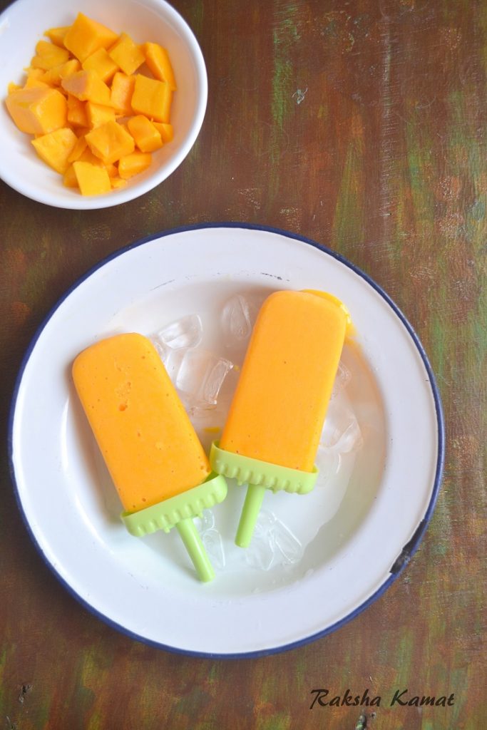 Mango Popsicle - Raksha's Kitchen