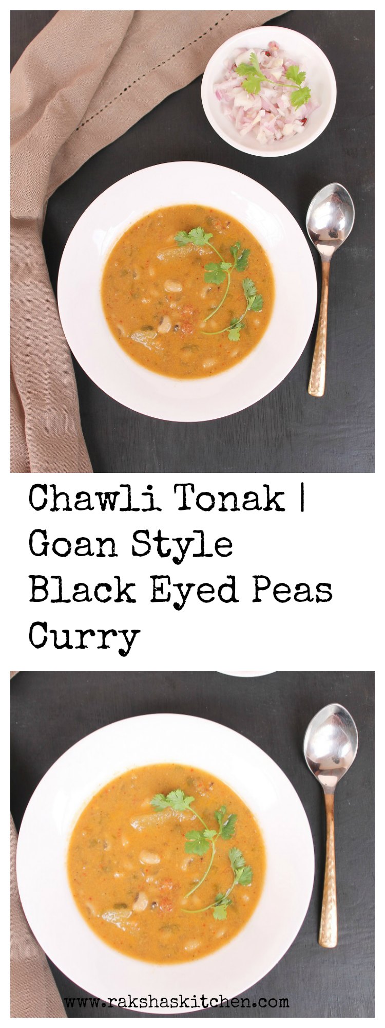 Goan Style Black Eyed Peas Curry | Chawli Tonak - Raksha's Kitchen