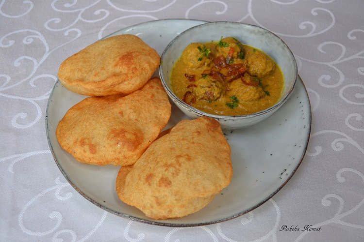 Lauki Kofta with Kachori Poori