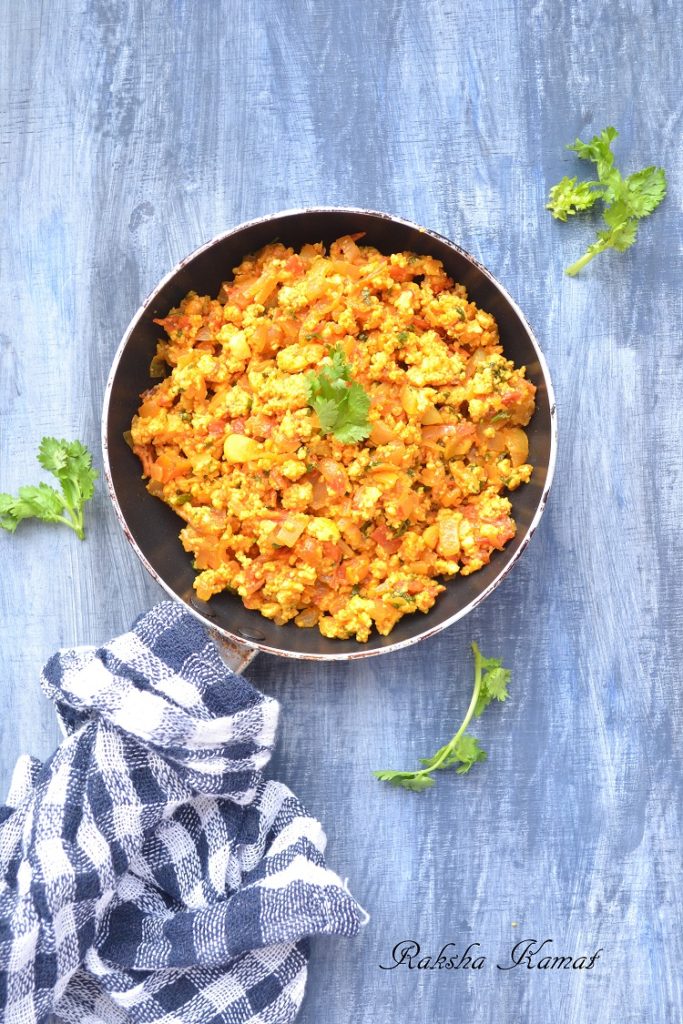 Paneer Bhurji, Spicy Cottage Cheese Crumble,Cottage cheese crumble